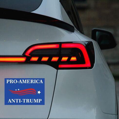 10 عبوات من ملصقات السيارات Pro America Anti Trump - ملصق من الفينيل مضاد لترامب للكمبيوتر المحمول وممتص للصدمات لنافذة السيارة مضاد للماء in Saudi Arabia
