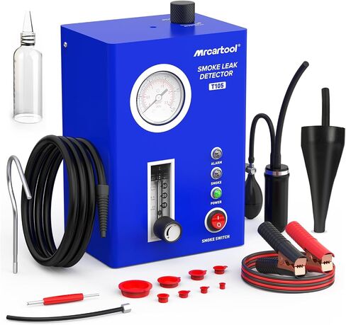 PLAYOCCAR 12V Smoke Leak Detector T80 EVAP Built-in Air Pump - for Car/Motorcycle/Truck/SUV/Speedboat Car Fuel Leak Detectors (Test Oil: Liquid Paraffin or Baby Oil) in Kuwait