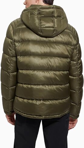 GUESS Men's Adam Quilted Hooded Zip Puffer in Saudi Arabia