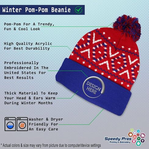 Speedy Pros Pom Pom Beanies for Women Rn Nurse Medicine Health Embroidery Skull Cap Winter Hats for Men One Size in Saudi Arabia