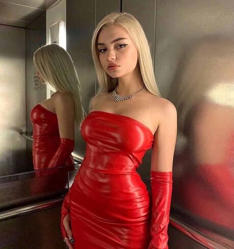 HLSIN Women Sexy Strapless Tube Top Mini Bodycon Dress with Arm Sleeve Party in Kuwait