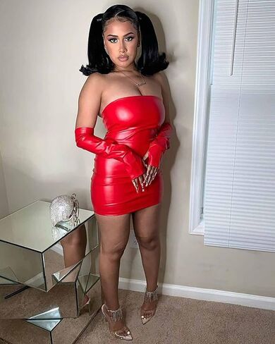 HLSIN Women Sexy Strapless Tube Top Mini Bodycon Dress with Arm Sleeve Party in Kuwait