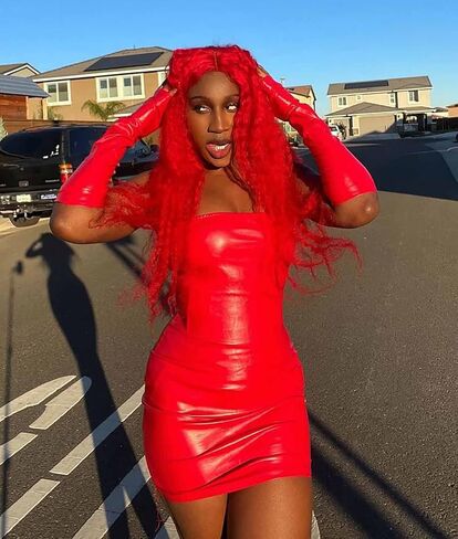 HLSIN Women Sexy Strapless Tube Top Mini Bodycon Dress with Arm Sleeve Party in Kuwait