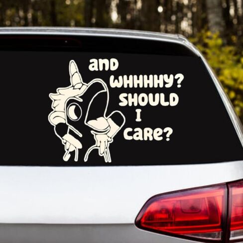 and Why Should I Care Decal Funny Parking Vinyl Sticker and Why Should I Care Sticker for Cars Outdoor & Window in Saudi Arabia