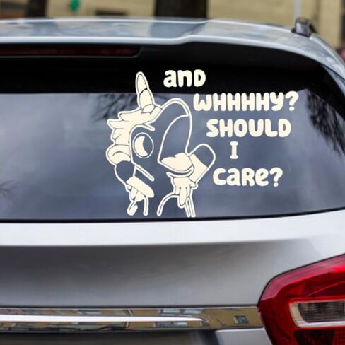 and Why Should I Care Decal Funny Parking Vinyl Sticker and Why Should I Care Sticker for Cars Outdoor & Window in Saudi Arabia