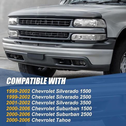 Auto Dynasty Full LED Fog lights Compatible with 1999-2006 Chevy Silverado Suburban Tahoe 1500 2500 3500, Fog Lights Lamps with Bracket, Driver and Passenger Side, Smoked Lens in Saudi Arabia
