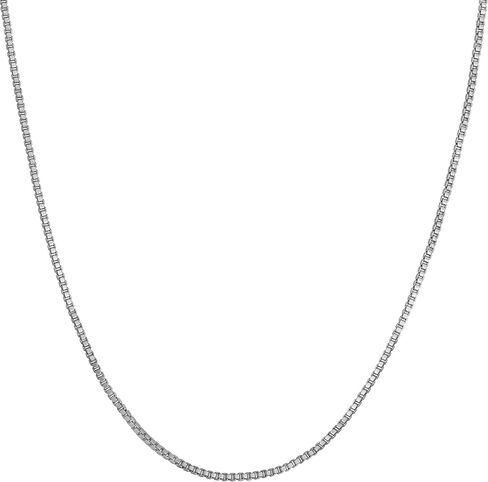 LIFETIME JEWELRY 1mm Box Chain Necklace for Women and Men 24k Real Gold Plated in Saudi Arabia