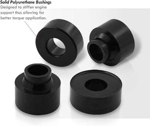 AJP Distributors 3" Front + 2" Rear Full Complete Coil Spacer Leveling Lift Kit Polyurethane Black Compatible/Replacement For Grand Cherokee ZJ 4WD 2WD 1993 1994 1995 1996 1997 1998 93 94 95 96 97 98 in Saudi Arabia