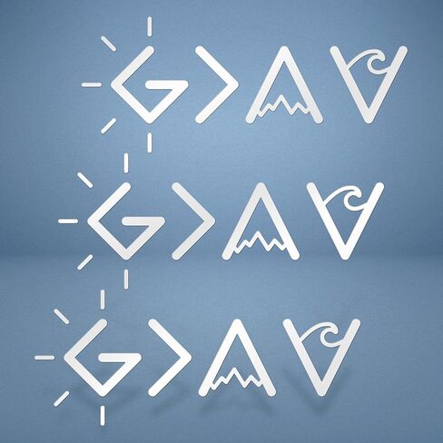 ملصق سيارة God is Greater Than The Highs and Lows (مجموعة من 3) - ملصقات فينيل مقاس 7 × 3 بوصة للسيارات وأجهزة الكمبيوتر المحمولة والنوافذ | ديكور سيارات ديني قائم على الإيمان المسيحي (أبيض، نمط الإيمان) in Kuwait