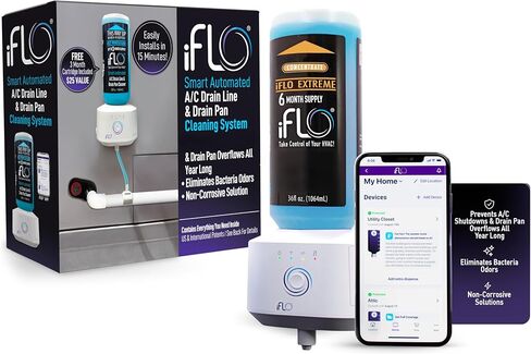 نظام تنظيف خط تصريف التيار المتردد الأوتوماتيكي الذكي iFLO®، يتضمن خرطوشة تنظيف سعة 36 أونصة in Saudi Arabia