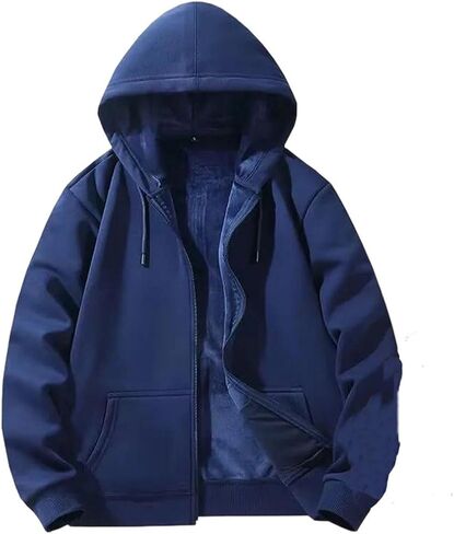 Women Zip-Up Cotton Loose Hoody Weatshirt Zipper Fleece Boyfriend Hooded Long Coat in Saudi Arabia