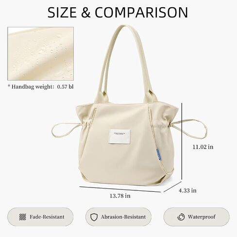 Women's Shoulder Bag Large Capacity Lightweight Simple Handbag Nylon Multifunctional Shopping Travel Commuting Bag in Saudi Arabia