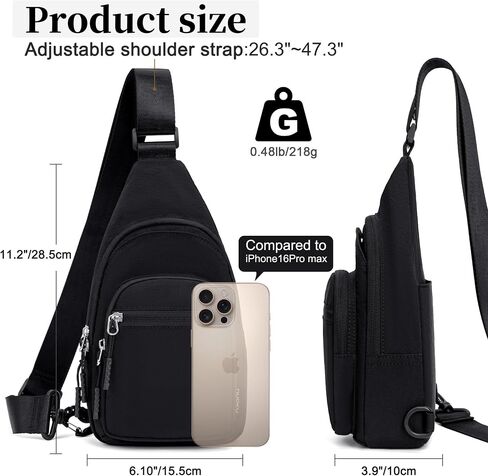nuoku Small Sling Bag for Women Man Crossbody Chest Bag Lightweight Purse for Travel, Daily Use, and Outdoors in Saudi Arabia