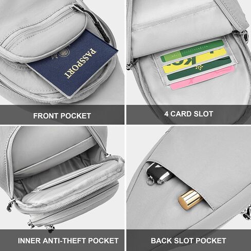 nuoku Small Sling Bag for Women Man Crossbody Chest Bag Lightweight Purse for Travel, Daily Use, and Outdoors in Saudi Arabia