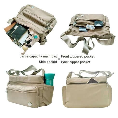 Crossbody Bags for Women, Shoulder Handbag Roomy Multiple Pockets Bag Crossbody Purse Fashion Tote Top Handle Satchel in Saudi Arabia