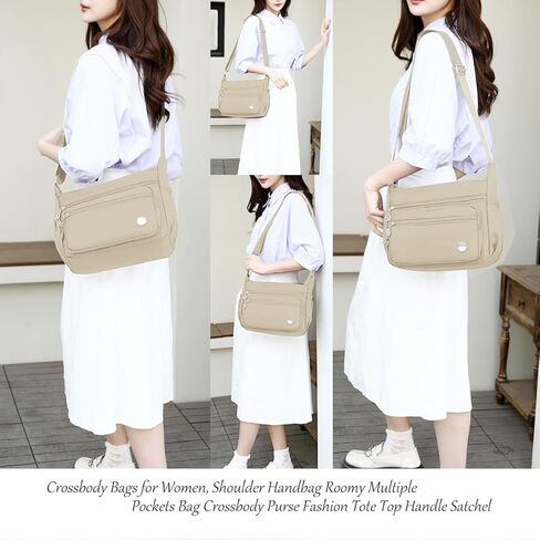 Crossbody Bags for Women, Shoulder Handbag Roomy Multiple Pockets Bag Crossbody Purse Fashion Tote Top Handle Satchel in Saudi Arabia