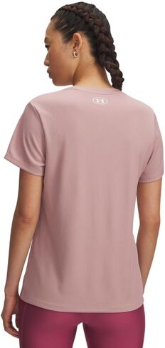Under Under Armor Womar's Tech Ribbed Sleeve Crew ، (001) أسود / / أبيض ، متوسط in Kuwait