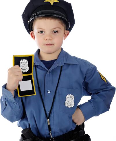 Halloween Cosplay Badge Pin Police Badge Pin Lifelike Police Brooch Halloween Costume Party Prop Accessories Women Men Jewelry Present Silver in Kuwait