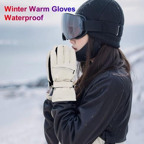 Winter Warm Gloves for Men Women Youth Waterproof Windproof Touchscreen Thermal Cold Weather Ski Snow Gloves for Skiing Snowboarding Running Driving Cycling Walking Hiking Outdoor Work in Saudi Arabia