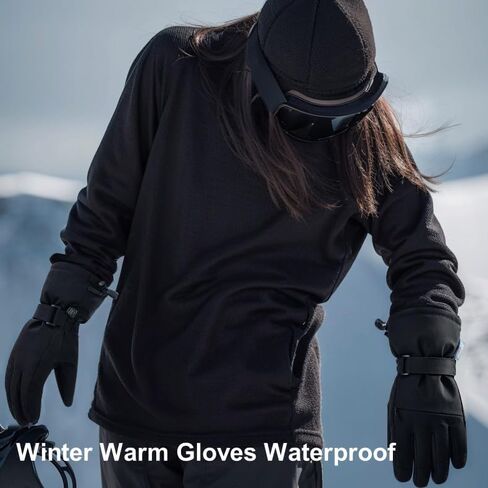 Winter Warm Gloves for Men Women Youth Waterproof Windproof Touchscreen Thermal Cold Weather Ski Snow Gloves for Skiing Snowboarding Running Driving Cycling Walking Hiking Outdoor Work in Saudi Arabia