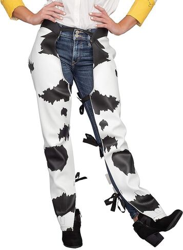 Costume Agent Cowboy Cowgirl Jessie Chaps Adult Halloween Costume Accessory White in Saudi Arabia