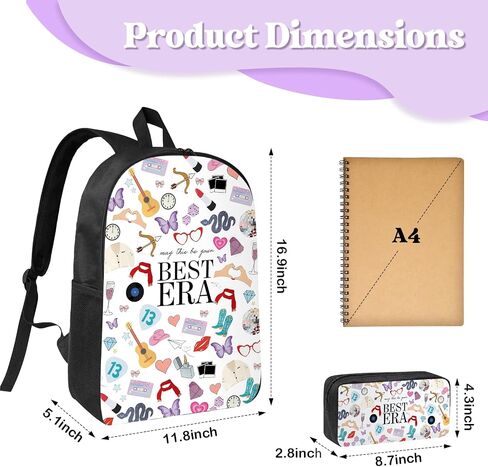 Taylor Inspired May This Be Your Best Era Backpack, Cute Bag for Teen Girls Daughter, Birthday Gift for Girl in Saudi Arabia