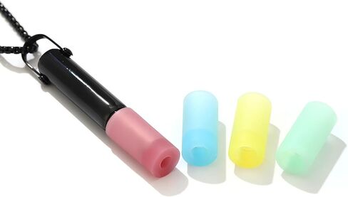 قلادة خالية من التنفس، قلادة التنفس للإقلاع عن التدخين، الفولاذ المقاوم للصدأ، جهاز استنشاق التدخين وقطعة الفم القابلة للاستبدال وخراطيش، عناصر تخفيف القلق لتخفيف التوتر in Kuwait