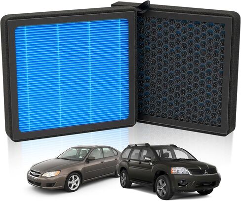 فلتر هواء المقصورة CF10735 يناسب جينيسيس G70، G80، G90، GV70، GV80، Hyundai Equus، Genesis، Kia K900، Stinger، Telluride، هيكل قرص العسل وخرز الكربون المنشط، متين وقوي in Kuwait