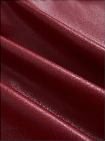MakeMeChic Women's Plus Size Faux Leather Strapless Tube Top Ruched Ruffle Sleeveless Y2k Bandeau in Saudi Arabia
