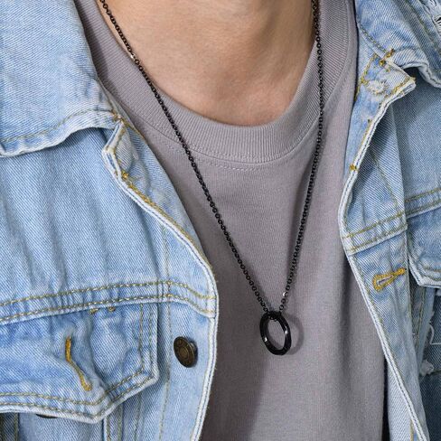 VNOX Viking Necklace for Men - Norse Nordic 24 Runes Alphabets Pendant Necklace Mobius Twist Pagan Amulet Talisman - Jewelry Gift for Men Women in Saudi Arabia