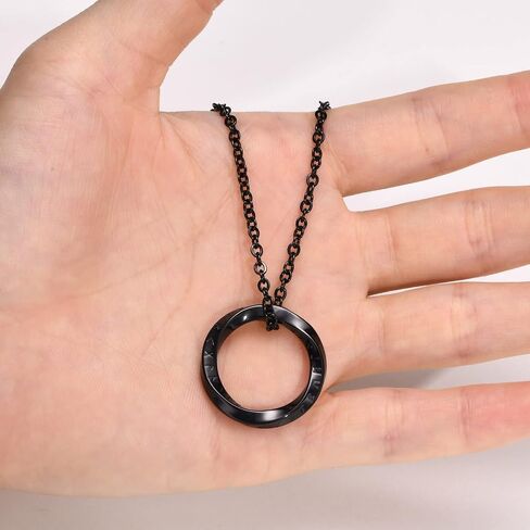 VNOX Viking Necklace for Men - Norse Nordic 24 Runes Alphabets Pendant Necklace Mobius Twist Pagan Amulet Talisman - Jewelry Gift for Men Women in Saudi Arabia