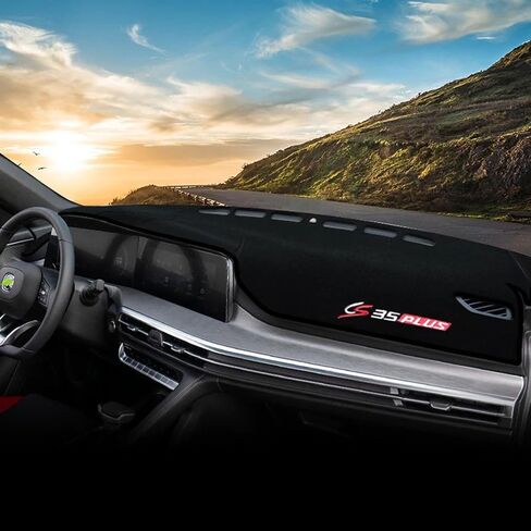 غطاء لوحة سيارة ، مناسب لـ Changan CS35 Plus 2021 2022 2023 2024 أداة سطح السفينة الشمس الظل حصيرة عدم الانزلاق وسادة الملحقات in Saudi Arabia