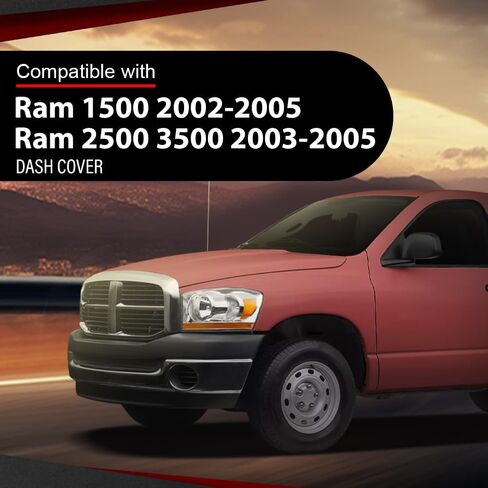 غطاء غطاء داش شيدا متوافق مع 2002 2003 2004 2005 دودج رام 1500/2003-2005 دودج رام 2500 3500 لوحة القيادة رمادي in Saudi Arabia