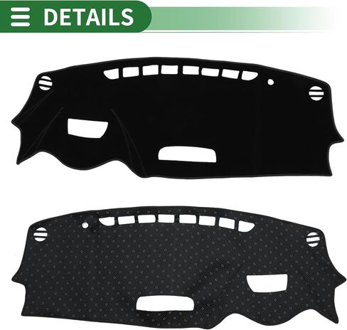Motoforti Dash Cover, Non-Slip Dashboard Carpet Mat for Mazda CX-3 2016-2022, Polyester, Black in Saudi Arabia