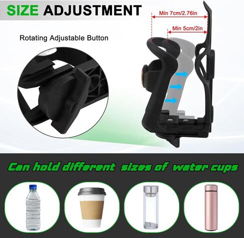 PSLER Ryker Drink Cup Holder Adjustable Right Side Mount for Ryker 600 900 Rally 2019-2025 Sport Edition 2022-2025 in Saudi Arabia