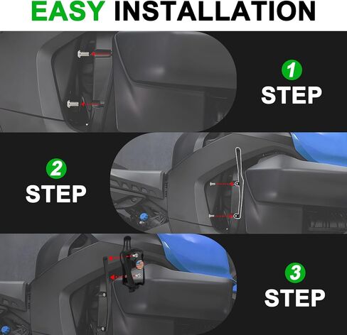 PSLER Ryker Drink Cup Holder Adjustable Right Side Mount for Ryker 600 900 Rally 2019-2025 Sport Edition 2022-2025 in Saudi Arabia