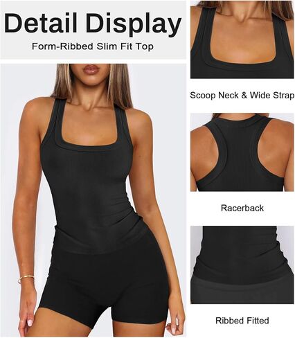 Womens Halter Racerback Tank Tops Ribbed Fitted Workout Tank for Woman Summer Athletic Sport Yoga Sleeveless Shirts Clothes in Kuwait