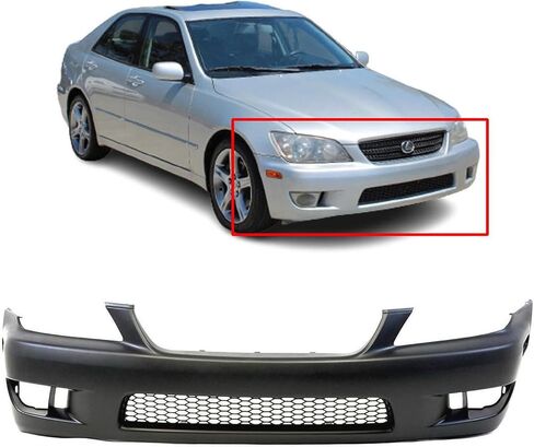 FitParts Compatible With Front Bumper Cover 2001 2002 2003 2004 2005 Lexus IS300 Sedan 01 02 03 04 05. New, Primed & Ready for Paint. LX1000121 5211953903 in Saudi Arabia