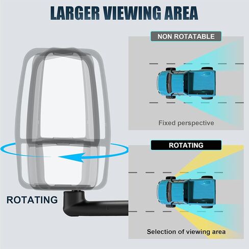 مرآة سحب (L+R) متوافقة مع 2003-2017 Chevy Express Savana 1500 2500 3500 in Kuwait
