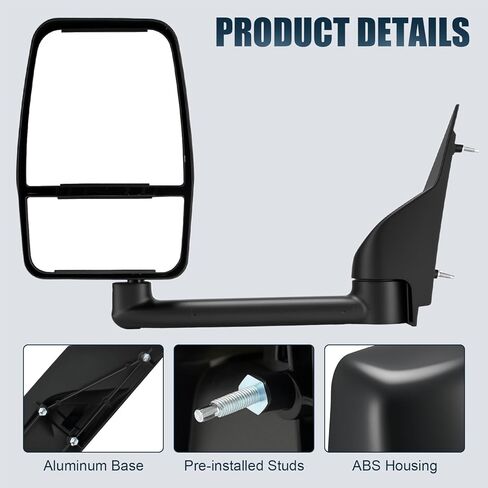 مرآة سحب (L+R) متوافقة مع 2003-2017 Chevy Express Savana 1500 2500 3500 in Kuwait