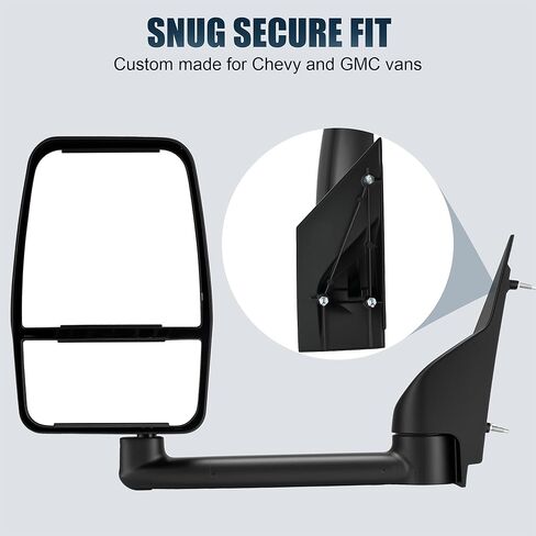 مرآة سحب (L+R) متوافقة مع 2003-2017 Chevy Express Savana 1500 2500 3500 in Kuwait
