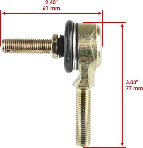 Caltric Tie Rod End Kit Compatible with Suzuki Lt125 Lt-125 Quadrunner 125 1983 1984 in Saudi Arabia