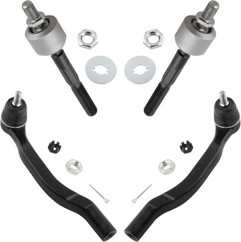 4Pcs Front Inner Outer Tie Rods End Links Kit Set Fit For Acura CL 1997-1999, For Honda Accord 1994-1997, For Honda Odyssey 1995-1997, For Isuzu Oasis 1996-1999 Replace# EV342 ES3391 ES3392 in Saudi Arabia