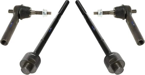 PartsW-4 Pc New Steering & Suspension Kit REAR Outer and Inner Tie Rod Ends Compatible with Quadrasteer fits Chevrolet Silverado 1500 / GMC Sierra 1500 in Saudi Arabia