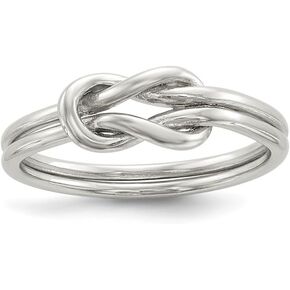 925 Sterling Silver Love Knot Ring Size 6 to 8 in Saudi Arabia