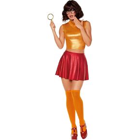 Spirit Halloween Scooby-Doo Adult Sassy Velma Costume | Officially licensed | Velma Outfit in Kuwait