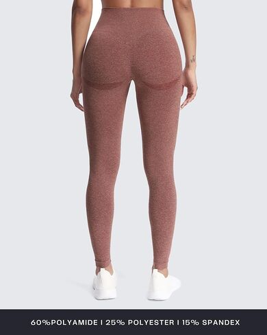 Aoxjox Workout Seamless Leggings for Women Smile Contour High Waisted Athletic Yoga Pants Tights 26" in Saudi Arabia