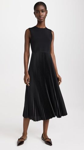 Theory Women's Crew Sleeveless Pleated Dress in Saudi Arabia