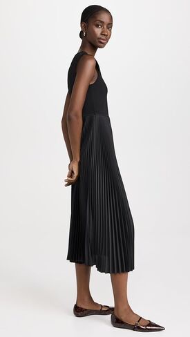 Theory Women's Crew Sleeveless Pleated Dress in Saudi Arabia