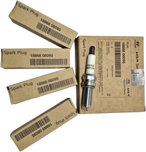 Genuine OEM 18868-08095 Spark Plug 4 PCS Set / 1886808095 for Hyundai Kia Niro 1.6L L4 17-21 in Kuwait